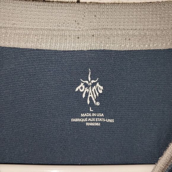 Prana Men's Large Blue Logo Tee - Picture 5 of 8